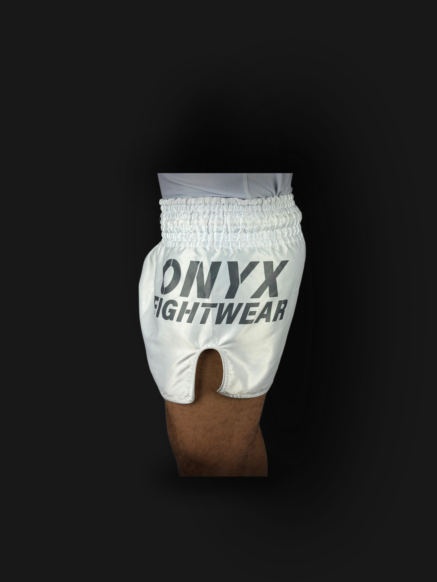 ONYX FIGHTWEAR MUAY THAI SHORT WHITE