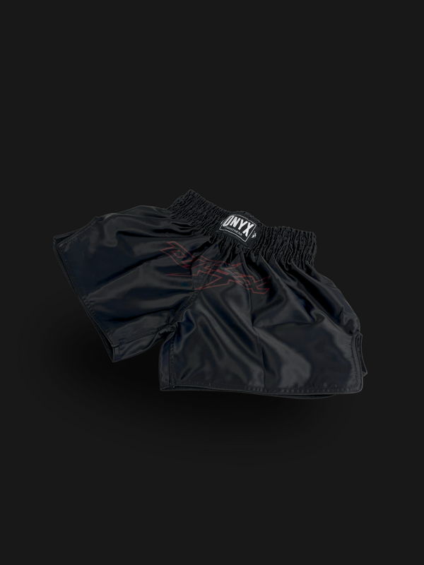 ONYX MUAY THAI SHORTS BLACK