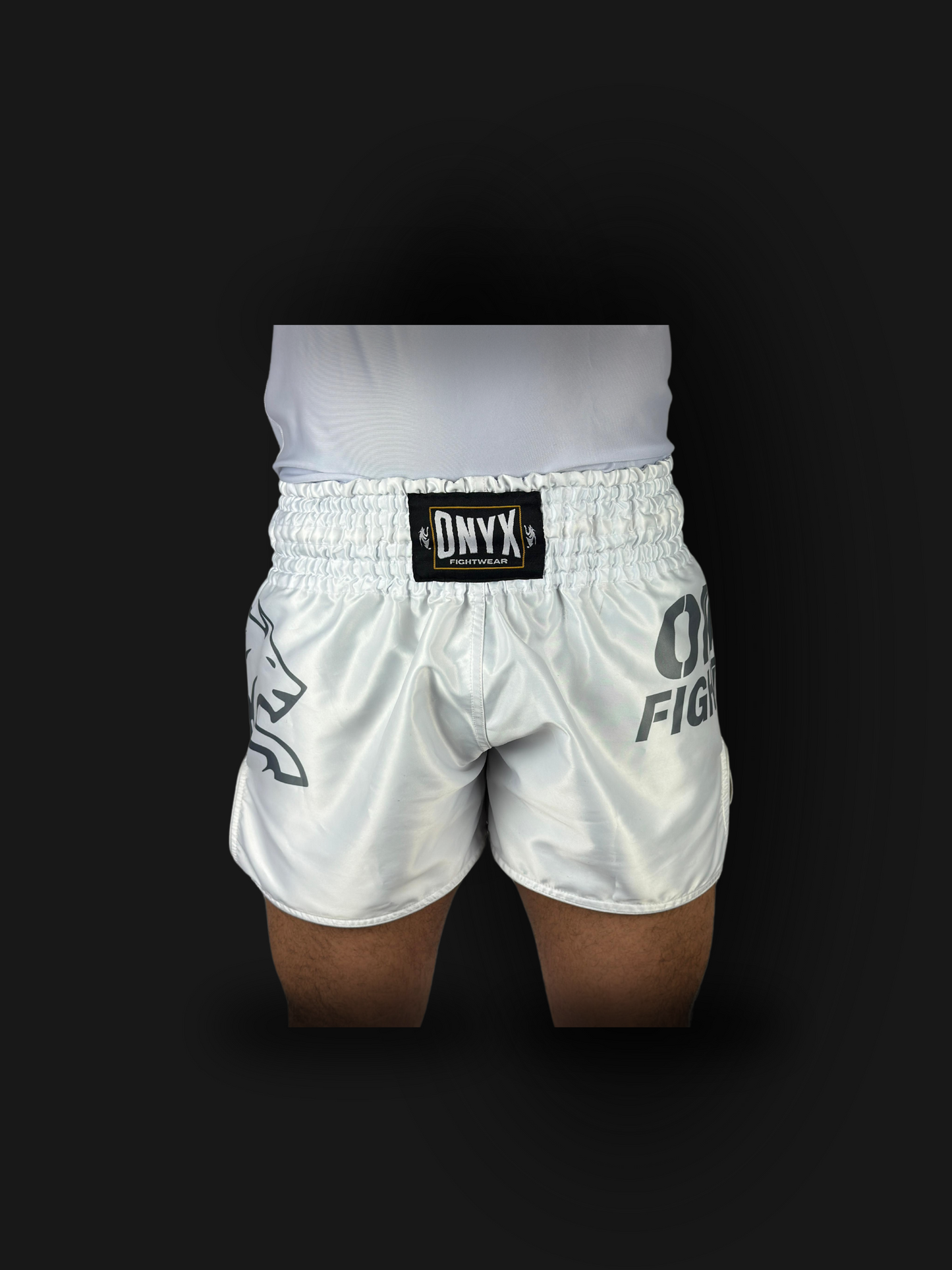 ONYX FIGHTWEAR MUAY THAI SHORT WHITE