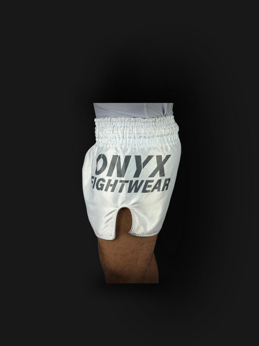 ONYX FIGHTWEAR MUAY THAI SHORT WHITE