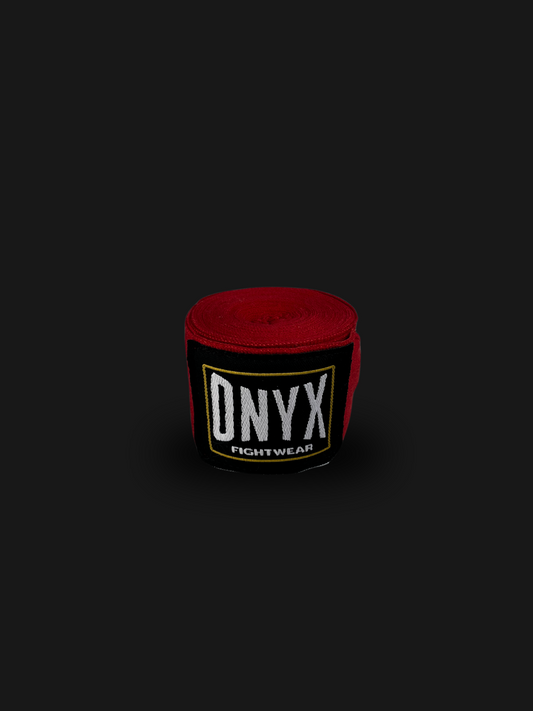 ONYX FIGHTWEAR BANDAGEN ROT