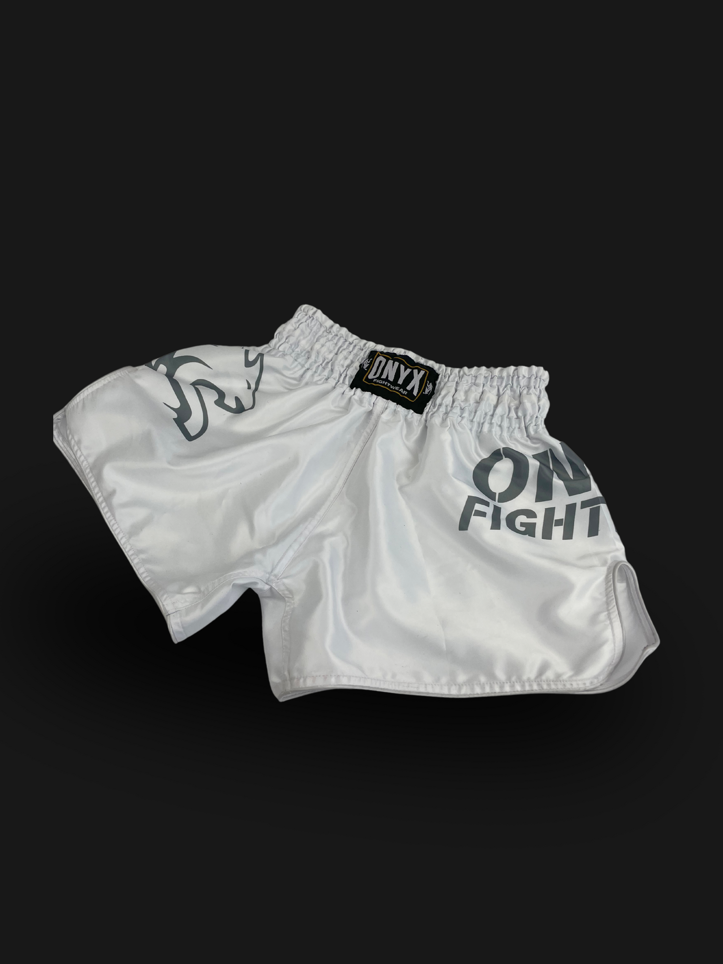 ONYX FIGHTWEAR MUAY THAI SHORT WHITE